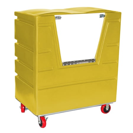 Myton Industries Security Transfer Truck, 34 cubic ft., YEL, Caster Width: 2" VFC-4829H6SP YEL