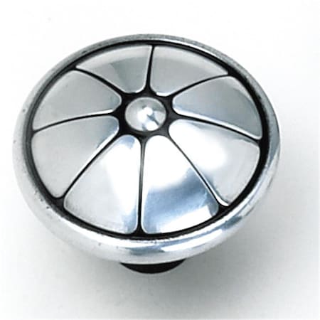 Laurey 1.5 in. Flower Knob - Antique Silver 23460