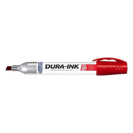 Markal Industrial Marker, Medium Tip, Red Color Family, Ink 96222