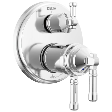 Delta Broderick 17T Series Integrated Diverter Trim 3-Setting In Lumicoat Chrome T27T884-PR