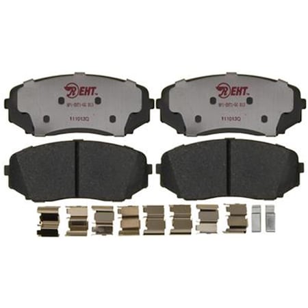 R/M Brakes RM Brakes EHT1258H Ceramic Brake Pad Set With Hardware R53-EHT1258H