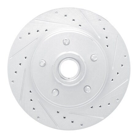 Dynamic Friction Co DFC Brake Rotor - Drilled and Slotted - Silver 631-46005R