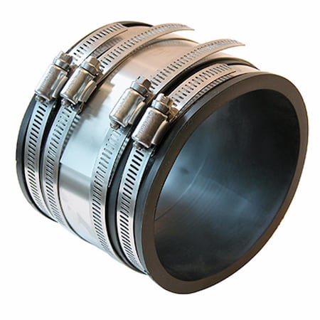 Fernco Schedule 40 4.58 in. Hub each X 4.58 in. D Hub PVC 4 in. Coupling 1 pk P1056-44RC
