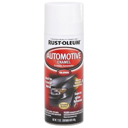 Rust-Oleum Automotive Enamel, White, 12 oz 252468