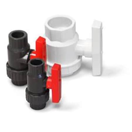 American Valve P200SUS 2 2 in. PVC Single Union Ball Valve with Socket Schedule 80 P200SUS-020