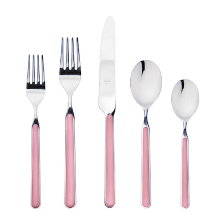 Mepra Fantasia Flatware Set - 5 Pieces - Pink 10P722005