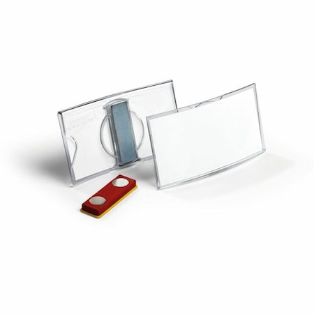 Durable Office Products Name Badge, Magnet, 1/4" W, 1-11/16" H, PK25 812319