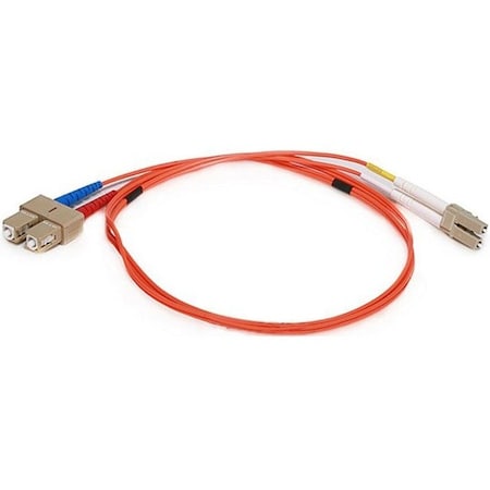 Monoprice Fiber Optic Patch Cord, LC/SC, 1m, Orange 2626