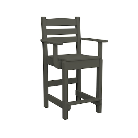 Polybird DINING CAPTAIN CHAIR "COUNTER HEIGHT". COFFEE POLYBIRD P11-C