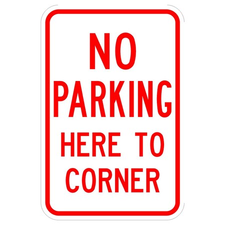 Sign Solutions Usa Parking Sign, 12 in W, Aluminum Sign, White DCS06HWT1218CUS00147