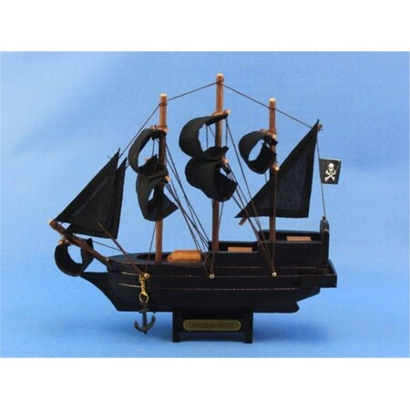 Handcrafted Model Ships 7 in. Caribbean Pirate Ships Car Pirate-7