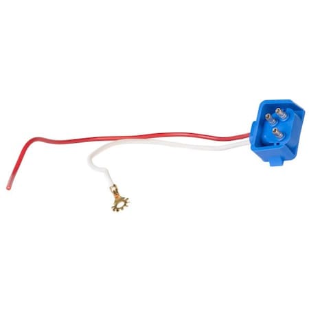 Grote Lighting Two-Wire Plug-In Pigtails for Female Pin Lights, 14 GA, 10in Length, 90 Degrees Male PL-3 Connector 67014