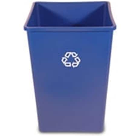Eat-In Rubbermaid Commercial Products Plastic Recycling Container, 35 gal. - Blue EA1522370