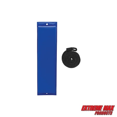 Extreme Max Extreme Max 3006.7261 BoatTector Flat Fender with Fender Line - 26", Blue 3006.7261