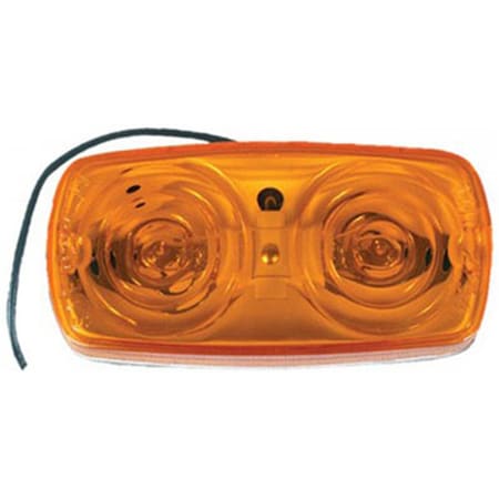 Overtime UL903000 4 x 2 in. Amber Bulls Eye LED Marker Light OV567493