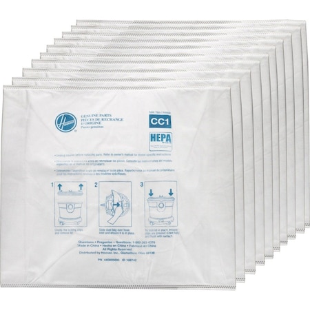 Hoover Disposable Vacuum Bag, Type CC1, 4 PK AH10363