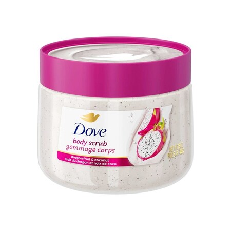 Dove Dragon Fruit and Coconut Cream Body Scrub, 15 Ounce, 12PK 64411075