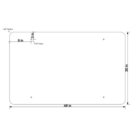 Sign Solutions Usa Traffic Sign, 48 in Width, Aluminum Sign, Horizontal Rectangle DUS06DWT4830R10-18