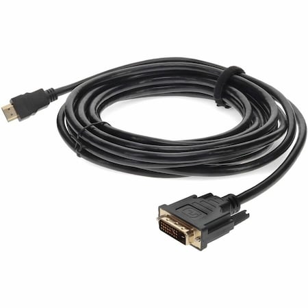 Add-On 6FT HDMI 1.3 MALE TO DVI-D DUAL LINK 24+1 PIN MALE BLACK CABLE MAX RESOL HDMI2DVID6F