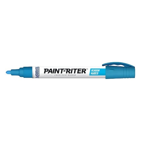 Markal Paint Marker, Medium Tip, Blue Color Family, Paint 97454G