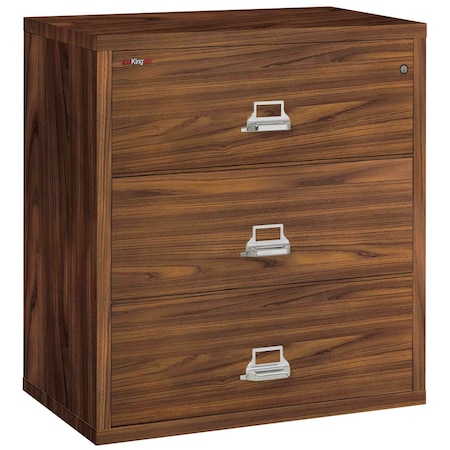 Fireking 3 Drawer, 1 Hr Fire & impact rated, 38" wide lateral Light Chestnut 3-3822-CLC
