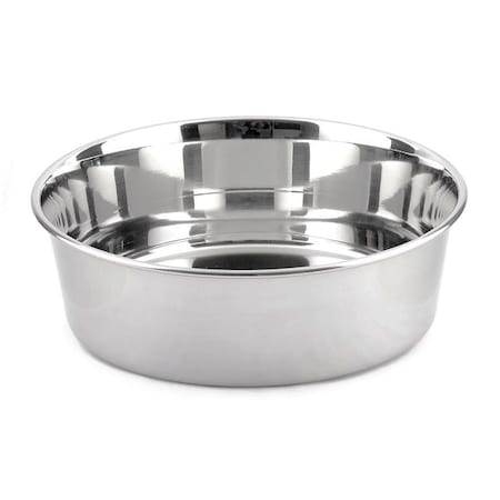 Jorgensen Laboratories Jorvet Heavy Duty Pet Bowl, 96oz, Stainless Steel J0803D