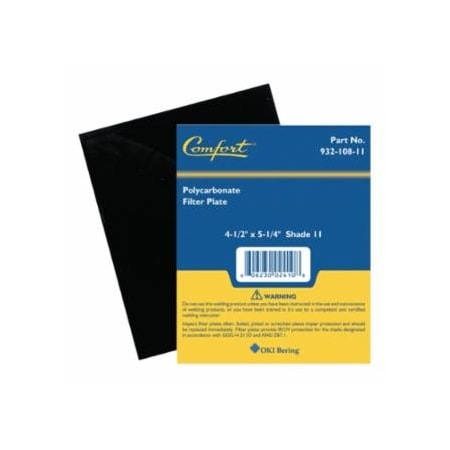 Best Welds Shaded Filter Lens, Shade 11, 5-1/4 in x 4-1/2 in, Polycarbonate 901-932-108-11