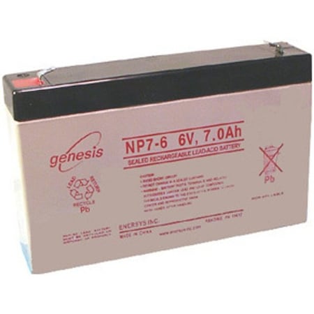 Enersys EnerSys Genesis NP7-6 Lead Acid Battery - For Multipurpose NP7-6