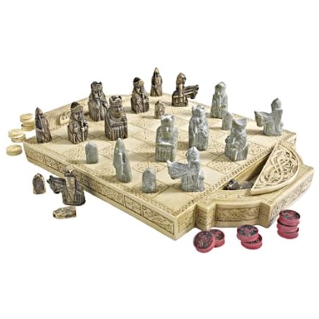 Design Toscano Isle of Lewis Chess Set and Board PD0685