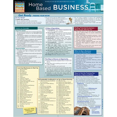 Barcharts Home Based Business Quickstudy Easel BA35951