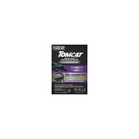 Tomcat Bait Station and Bait Block, 12 Mice Bait, Purple/Violet Pair 3730805