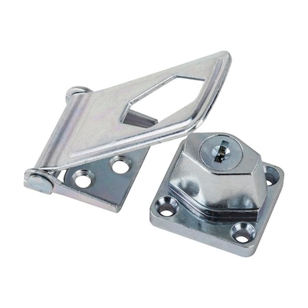 National Hardware 3.5 in. Steel 1 Keyed Hasp Lock, ZincPlated, 5PK 5006394