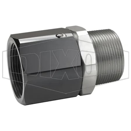 Dixon FloMAX Standard Diesel Fuel Swivel, 1-1/2 in Nominal, MNPT x FNPT End Style, SS, Domestic FNS