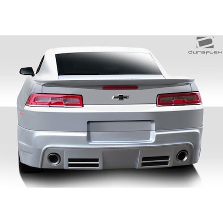 Duraflex 2014-2015 Chevrolet Camaro Racer Rear Lip Under Air Dam Spoiler, Signature Black - 1 Piece 109649