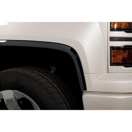 Putco Fender Lip Trim, Full Wheel Well; Black; Stainless Steel; 1-1/2 Inch Width; With Trim For 4 97219BP