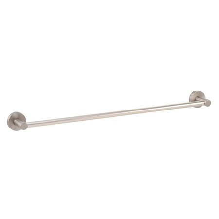 Geo 24" x 5/8" Contemporary Towel Bar with 1-3/4" Base Satin Nickel Finish GBA-GB2458-SN