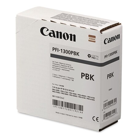Canon Ink (PFI-1300), Photo Black 0811C001AA