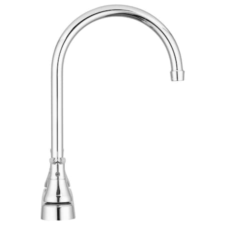 Dura Faucet Used For Kitchen Single Piece 8 Deck Mount 12 JSpout Chrome Polished Plastic Body DF-PK330HLH-CP