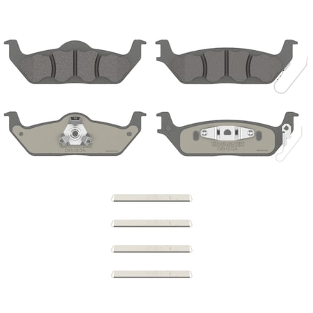 Wagner Brake OEX Rear Disc Brake Pad Set Premium Ceramic,  OEX1012A