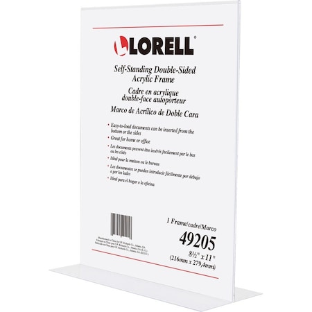 Lorell Double-Sided Acrylic Frame, Double-Sided LLR49205