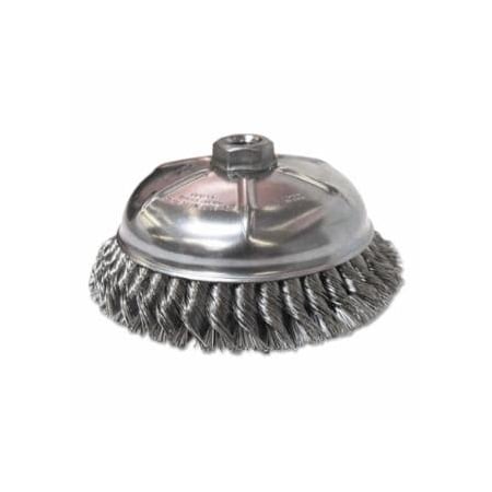 Anchor Brand Heavy-Duty Knot-Style Cup Brushes, 6 in Dia., 0.023 in Stainless Steel Wire 102-BW-9460