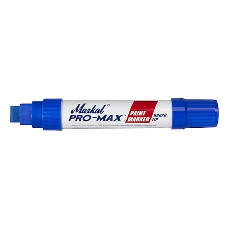 Markal Paint Marker, Medium Tip, Blue Color Family, Paint 90905
