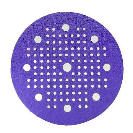 Renegade Products Usa 5 in Hook & Loop Savage Ceramic Sanding Discs: MULTI-HOLE, 50PK PPV5MHSAV