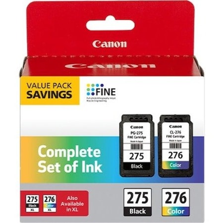 Canon Multipack Ink, (PGI-275, CLI-276), Black/Cyan/Magenta/Yellow 4988C005