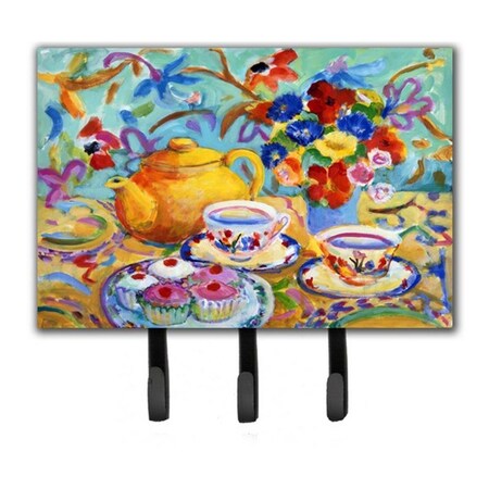 Carolines Treasures Teal Tea by Wendy Hoile Leash or Key Holder HWH0011TH68