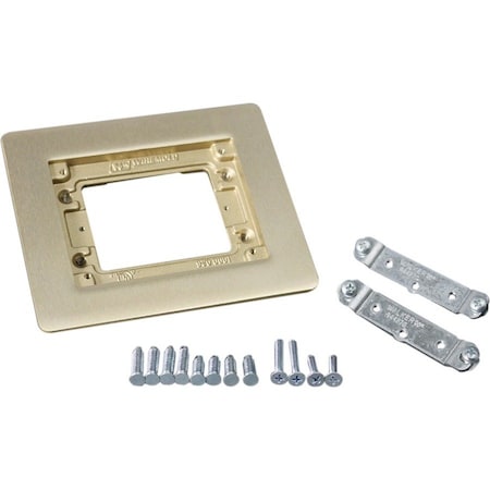 Wiremold Carpet and Tile Flange, Brown, Brass 817B