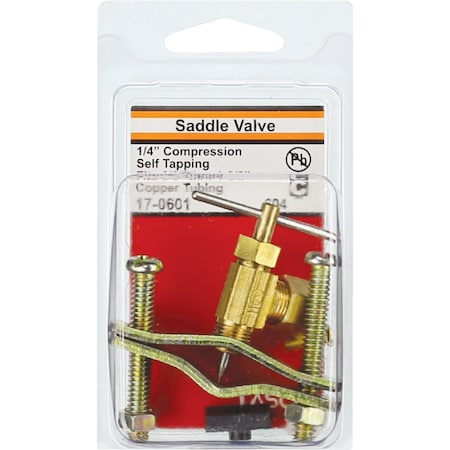 Westlake Pipe & Fittings Compression Outlet Self Tapping Brass Saddle Needle Valve 17-0601