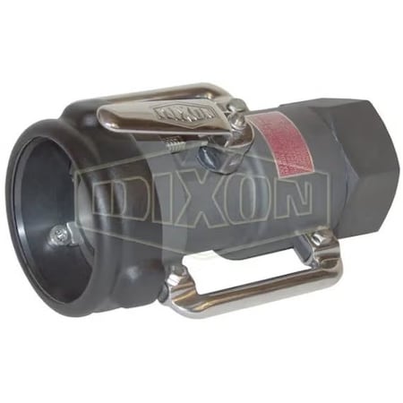 Dixon Bayonet Dry Disconnect Coupling, 3 in Nominal, Straight Swivel Coupler x FNPT End Style, Aluminum, D BSS62-300