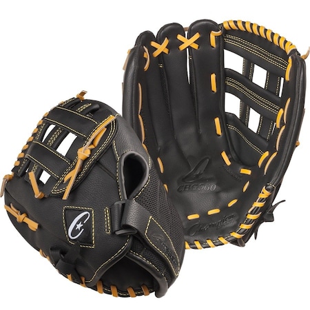 Champion Sports CBG960RH 14 in. Physical Education Glove Series - Full Right; Black CBG960RH