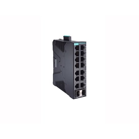 Moxa Smart Managed Ethernet switch with 14 10/100BaseTX ports, 2 100/1000BaseSF SDS-3016-2GSFP-T